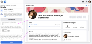 Bridges From Kuwait - Facebook Fundraisers 101